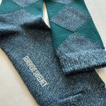Samar Organic Cotton Argyle Sock Blue Marl Genevieve Sweeney