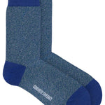 Samar Organic Cotton Sock Blue Marl Genevieve Sweeney
