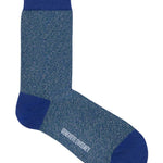 Samar Organic Cotton Sock Blue Marl Genevieve Sweeney