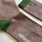 Samar Organic Cotton Sock Pink Marl Genevieve Sweeney