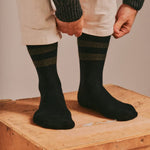 Sasha Cashmere Bed Socks Black Genevieve Sweeney