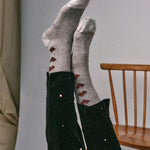 Selina Sparkly Geometric Heart Sock Genevieve Sweeney