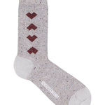 Selina Sparkly Geometric Heart Sock Genevieve Sweeney