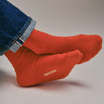 Serin Merino Wool Sock Orange Genevieve Sweeney
