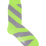 Serora Organic Cotton Stripe Socks Lime Genevieve Sweeney