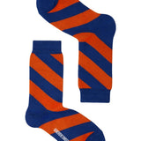 Serora Organic Cotton Stripe Socks Blue Genevieve Sweeney