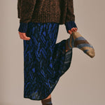 Serora Sparkly Stripe Sock Bronze Tweed Genevieve Sweeney