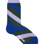 Serora Sparkly Stripe Sock Lilac Genevieve Sweeney