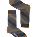Serora Sparkly Stripe Sock Bronze Tweed Genevieve Sweeney