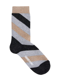 Serora Sparkly Stripe Sock Gold Genevieve Sweeney