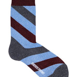 Serora Sparkly Stripe Sock Ice Blue Genevieve Sweeney