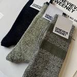 Sock Gift Set Alpaca Merino Wool Khaki Marl Genevieve Sweeney