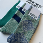 Sock Gift Set Alpaca Merino Wool Jade Marl Genevieve Sweeney