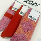 Sock Gift Set Alpaca Merino Wool Pink Marl Genevieve Sweeney