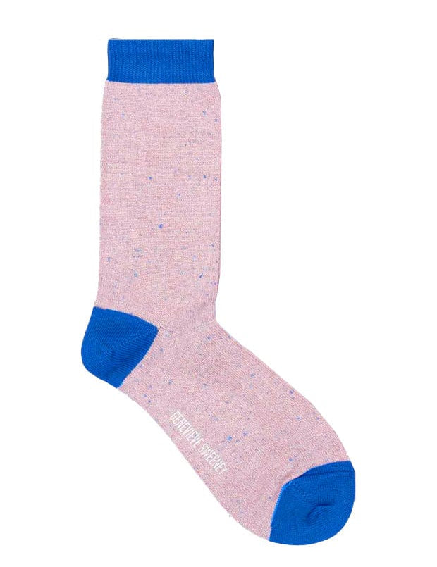 Solline Sparkly Sock Silk Tweed Pink Genevieve Sweeney