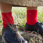 Sotto Organic Cotton Sock Bright Red Genevieve Sweeney