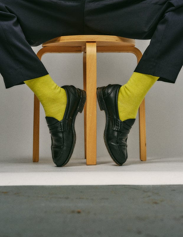 Sotto Organic Cotton Sock Yellow Genevieve Sweeney