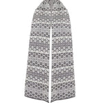 Geometric Sparkly Viscose Cotton Scarf Khaki Genevieve Sweeney