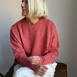 Ash Lambswool Sweater Poppy Red Marl Genevieve Sweeney