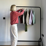 Ash Lambswool Sweater Poppy Red Marl Genevieve Sweeney