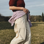 Quin Merino Wool Knitted T-shirt Red Genevieve Sweeney