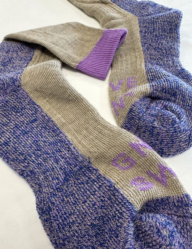 GS Merino Wool Walking Sock Beige Genevieve Sweeney