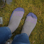 GS Merino Wool Walking Sock Beige Genevieve Sweeney