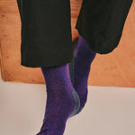 GS Cotton Walking Sock Indigo Marl Genevieve Sweeney