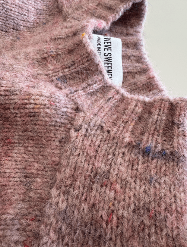 Willow Alpaca Merino Wool Sweater Pink Genevieve Sweeney