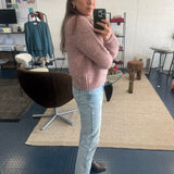 Willow Alpaca Merino Wool Sweater Pink Genevieve Sweeney