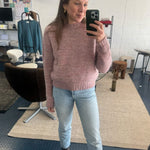 Willow Alpaca Merino Wool Sweater Pink Genevieve Sweeney