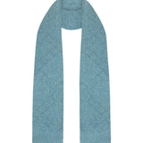 Pointelle Diamond Cashmere Scarf Sea Green