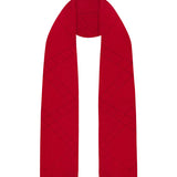 Pointelle Diamond Cashmere Scarf Bright Red
