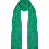 Chunky Alpaca Merino Wool Moss Stitch Scarf Bright Green