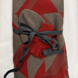 Geometric Winter Cosy Lambswool Red Bundle