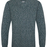 Hadham Lambswool Shawl Neck Sweater Grey Marl