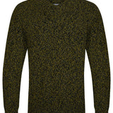 Hadham Lambswool Shawl Neck Sweater Mustard Marl