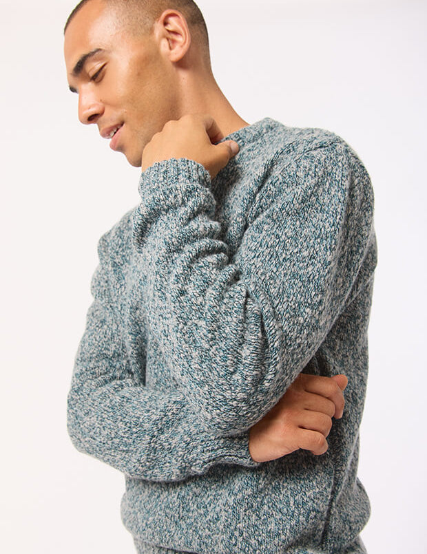 Hadham Lambswool Sweater Grey Marl