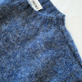 Laide Brushed Wool Knitted Vest Blue