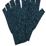 Fingerless Lambswool Slub Gloves Jade
