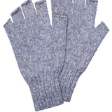 Fingerless Lambswool Slub Gloves Lilac