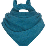 Lambswool Triangle Scarf Turquoise