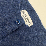 Lenzie Brushed Wool Cardigan Blue