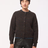 Lenzie Brushed Wool Cardigan Midnight