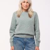 Leslie Brushed Wool Sweater Pearl Blue