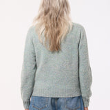 Leslie Brushed Wool Sweater Pearl Blue