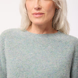 Leslie Brushed Wool Sweater Pearl Blue