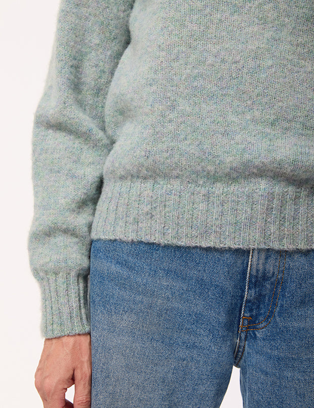 Leslie Brushed Wool Sweater Pearl Blue