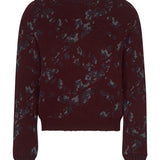 Lin Lambswool Jacquard Sweater Burgundy