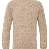 Mauden Lambswool Cashmere Sweater Pink Tweed